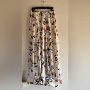 A & F Butterfly Chiffon Maxi Skirt SOLD